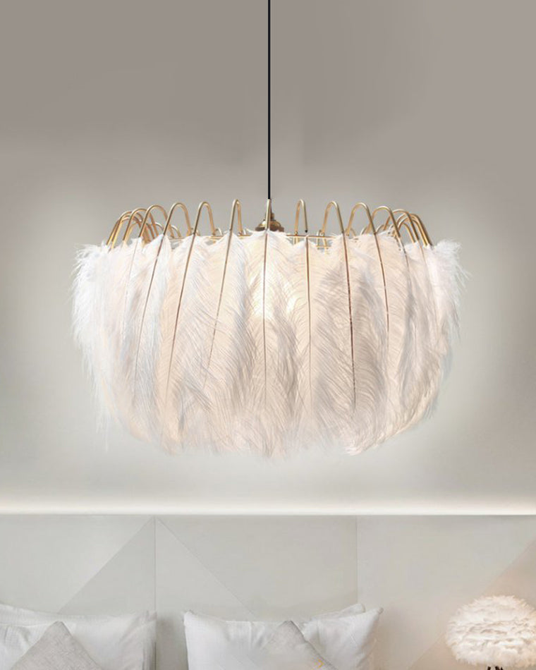 Celestia Feather Chandelier - LM1091 - Lumora