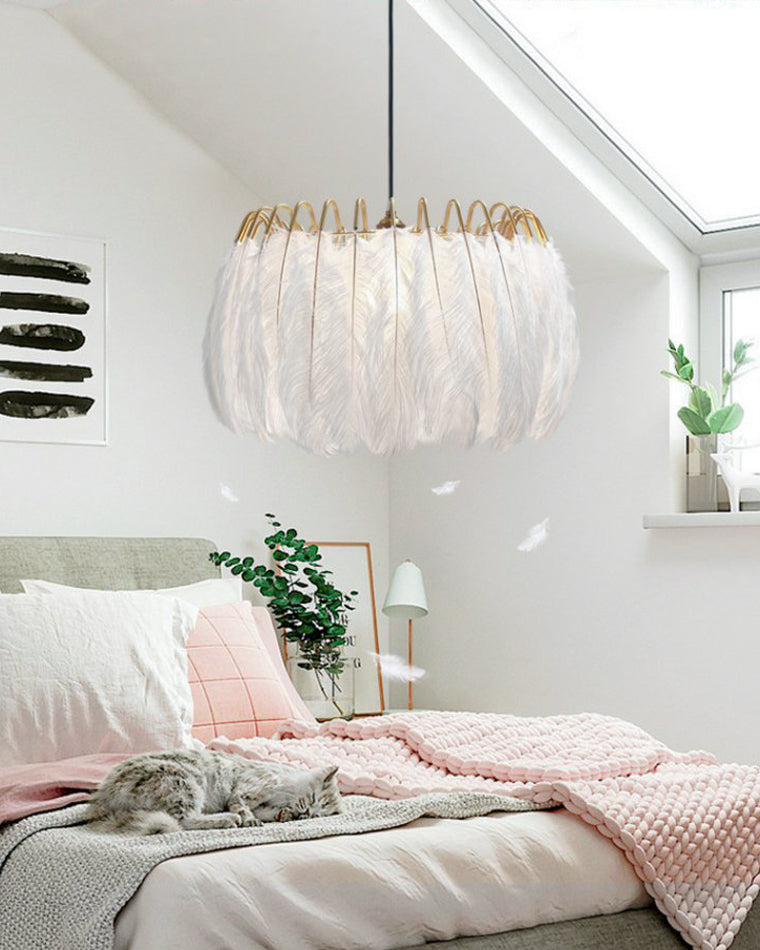 Celestia Feather Chandelier - LM1091 - Lumora