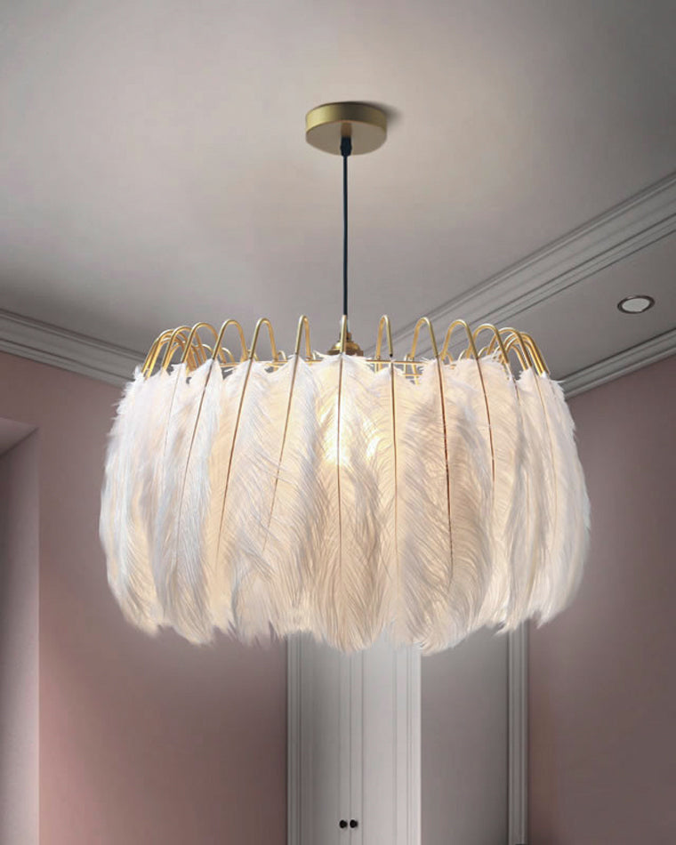 Celestia Feather Chandelier - LM1091 - Lumora