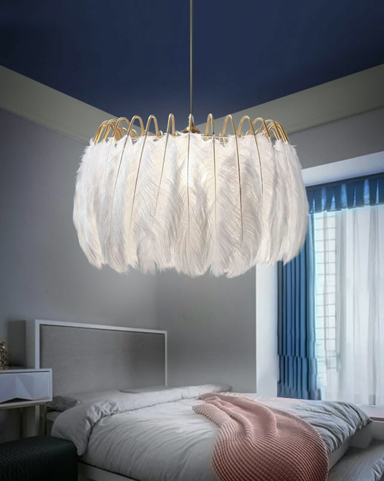 Celestia Feather Chandelier - LM1091 - Lumora