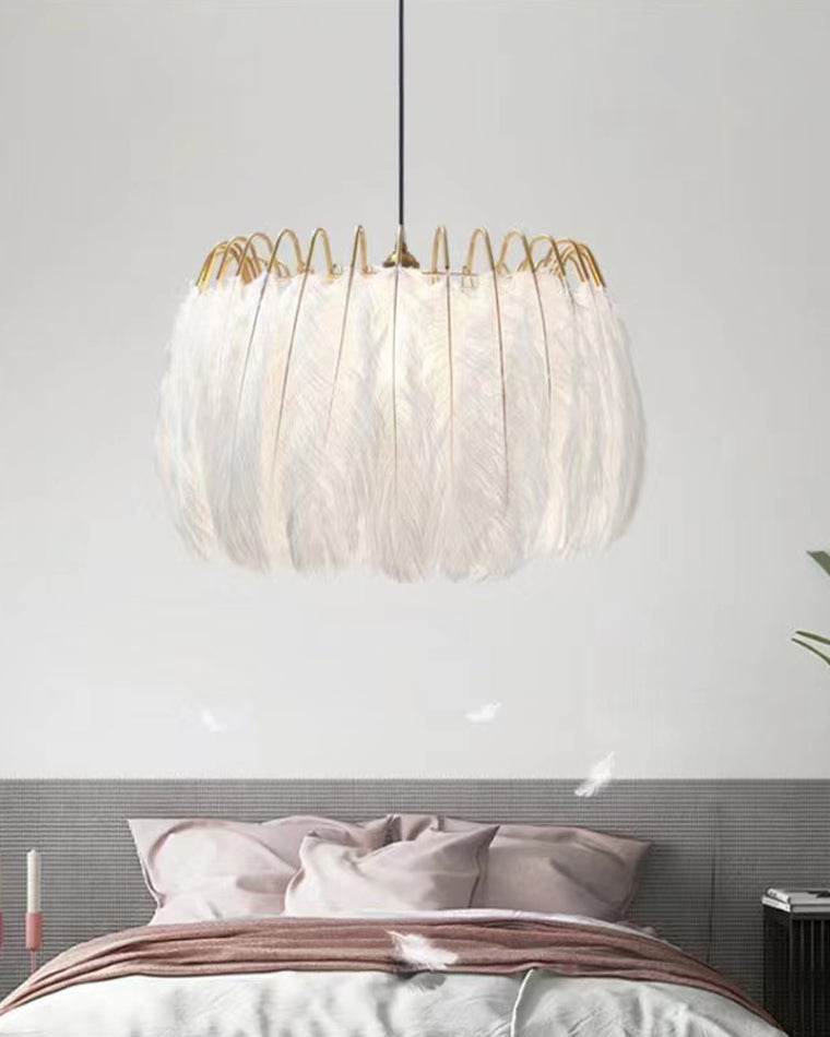 Celestia Feather Chandelier - LM1091 - Lumora