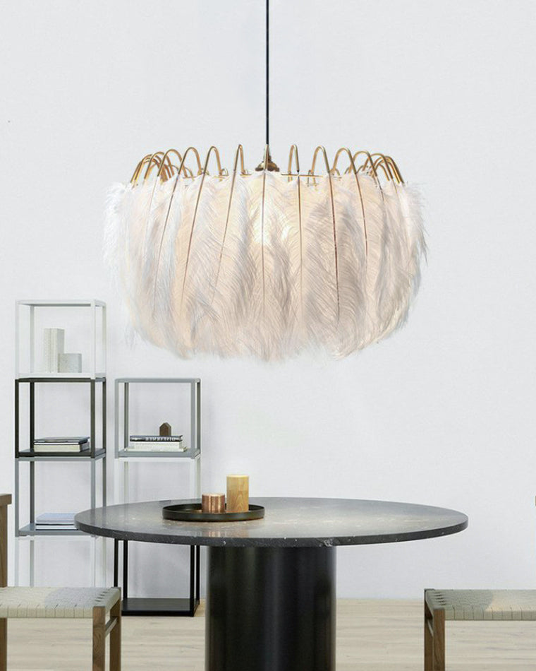 Celestia Feather Chandelier - LM1091 - Lumora