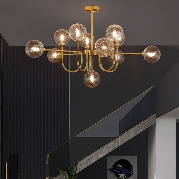 Luxury Globe Glass Chandelier - LM1082 - Lumora