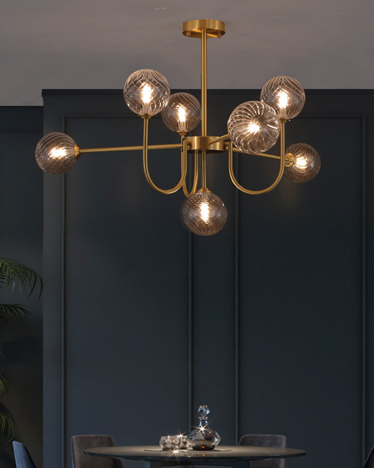 Luxury Globe Glass Chandelier - LM1082 - Lumora