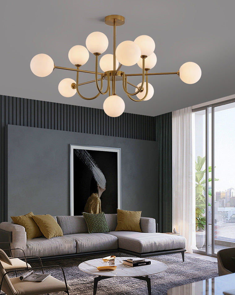 Luxury Globe Glass Chandelier - LM1082 - Lumora