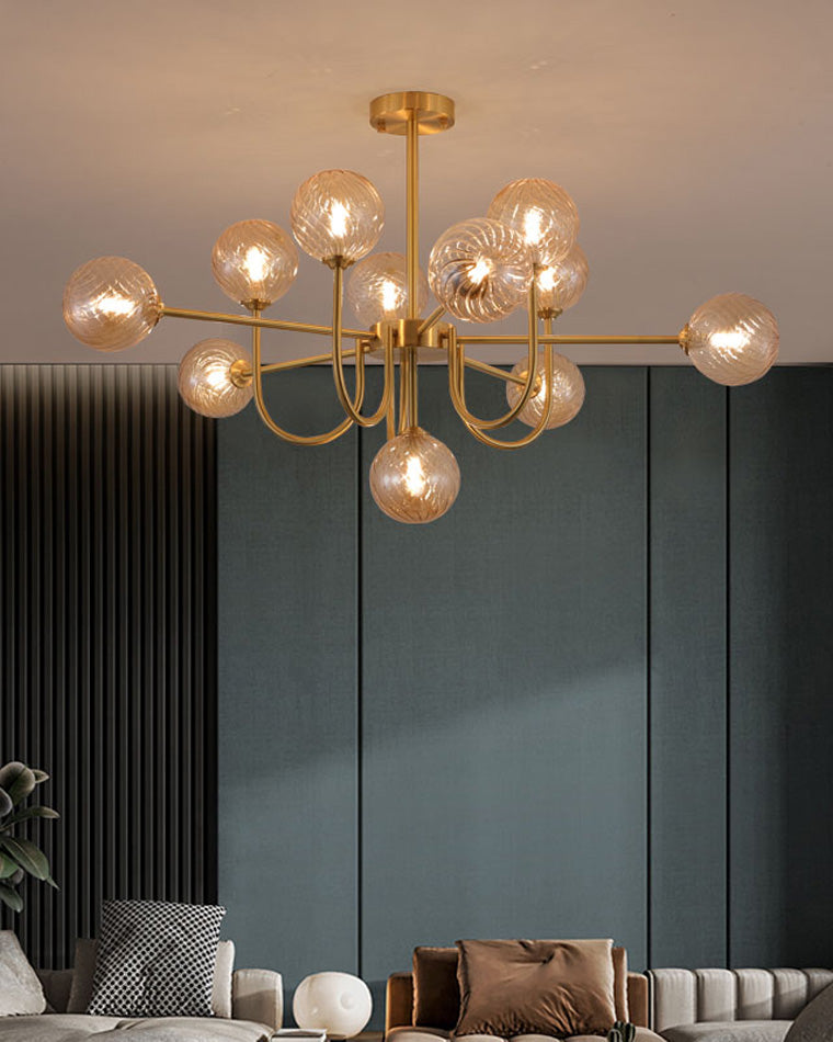 Luxury Globe Glass Chandelier - LM1082 - Lumora