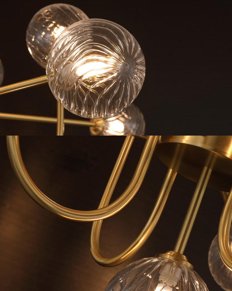 Luxury Globe Glass Chandelier - LM1082 - Lumora