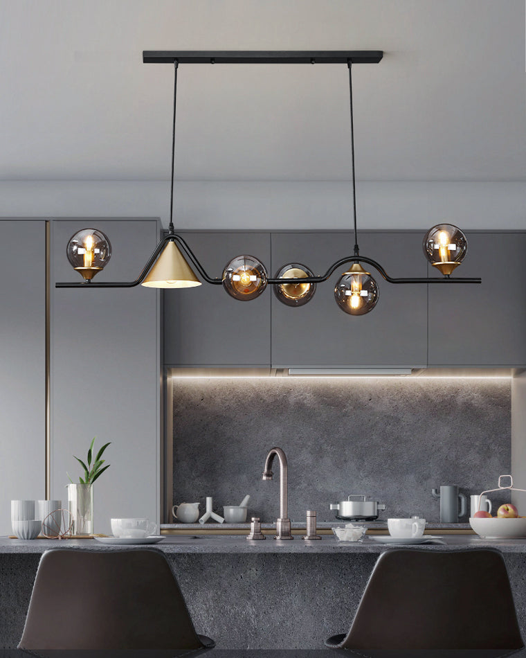 Modern Wave LED Chandelier - LM1071 - Lumora