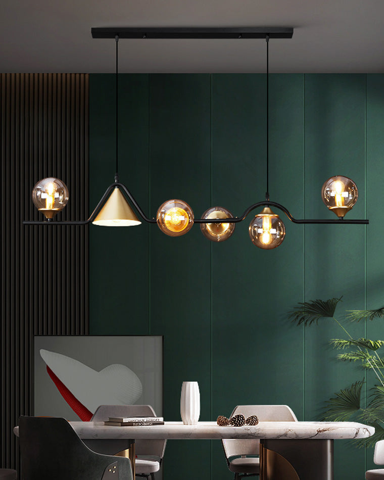Modern Wave LED Chandelier - LM1071 - Lumora