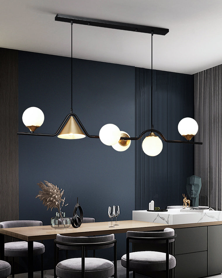 Modern Wave LED Chandelier - LM1071 - Lumora