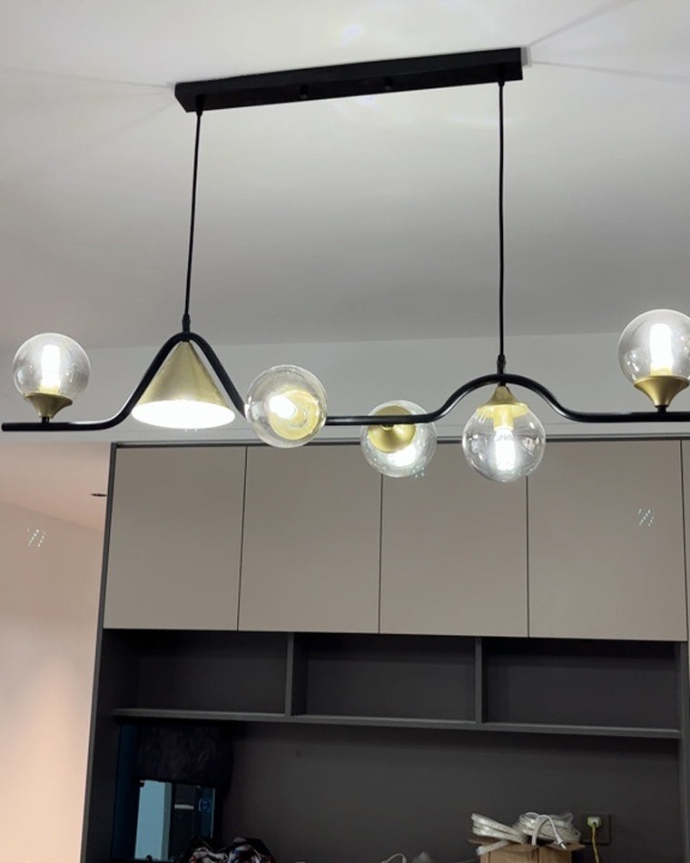 Modern Wave LED Chandelier - LM1071 - Lumora