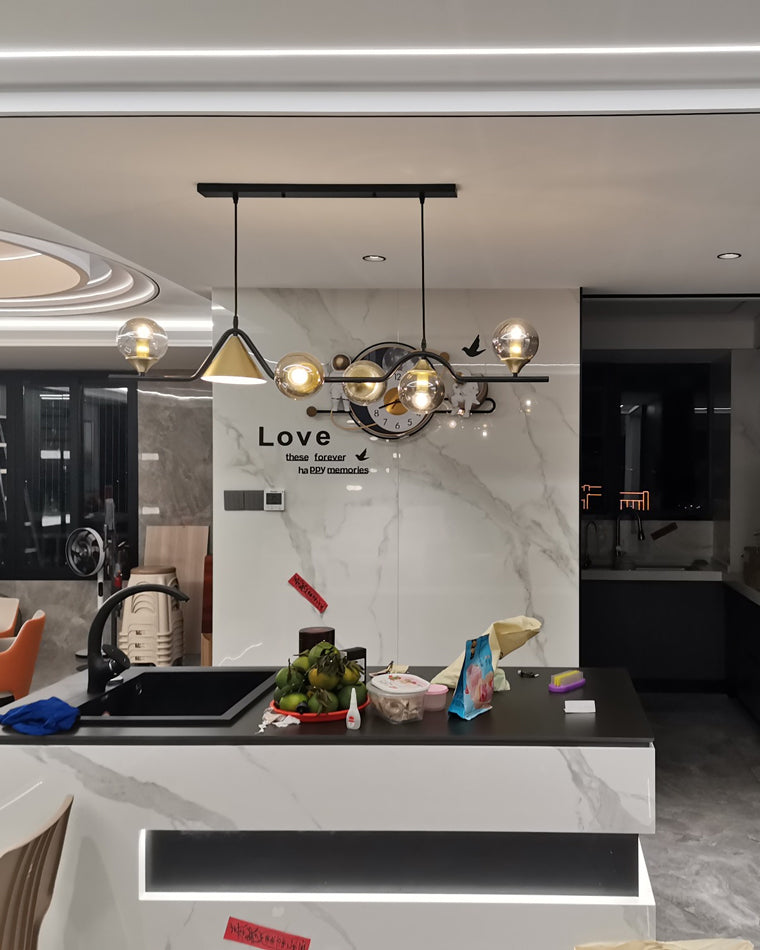 Modern Wave LED Chandelier - LM1071 - Lumora