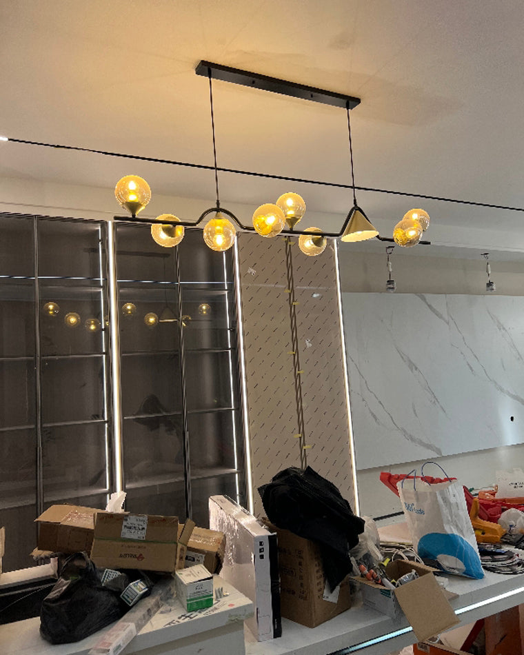 Modern Wave LED Chandelier - LM1071 - Lumora