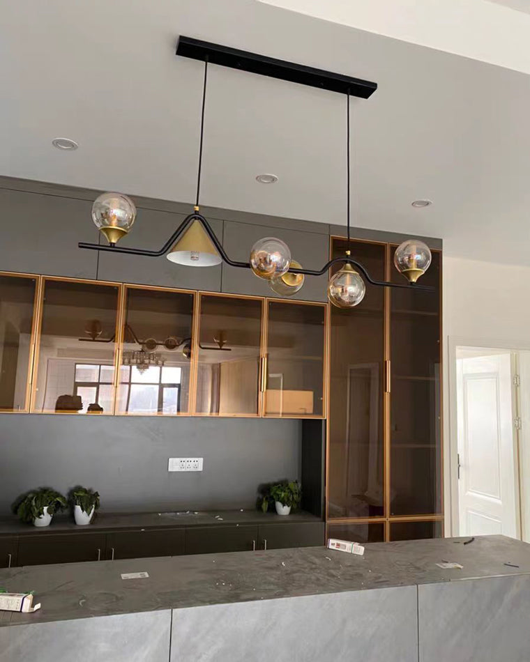 Modern Wave LED Chandelier - LM1071 - Lumora
