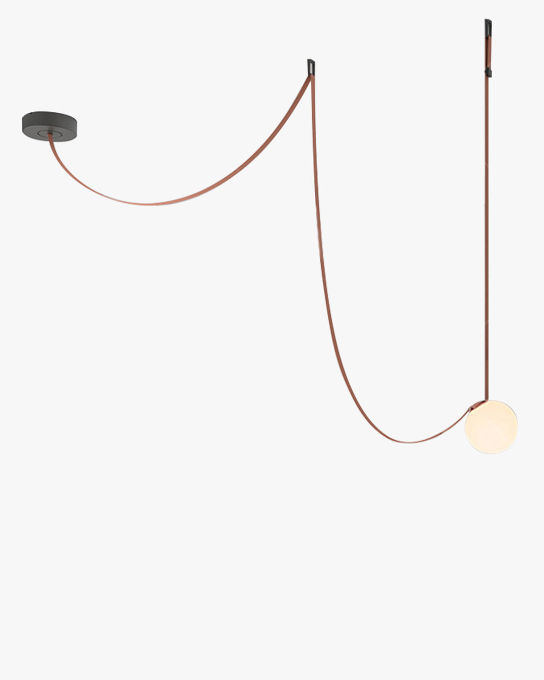 Leather Strap Globe Pendant Light - LM1125 - Lumora