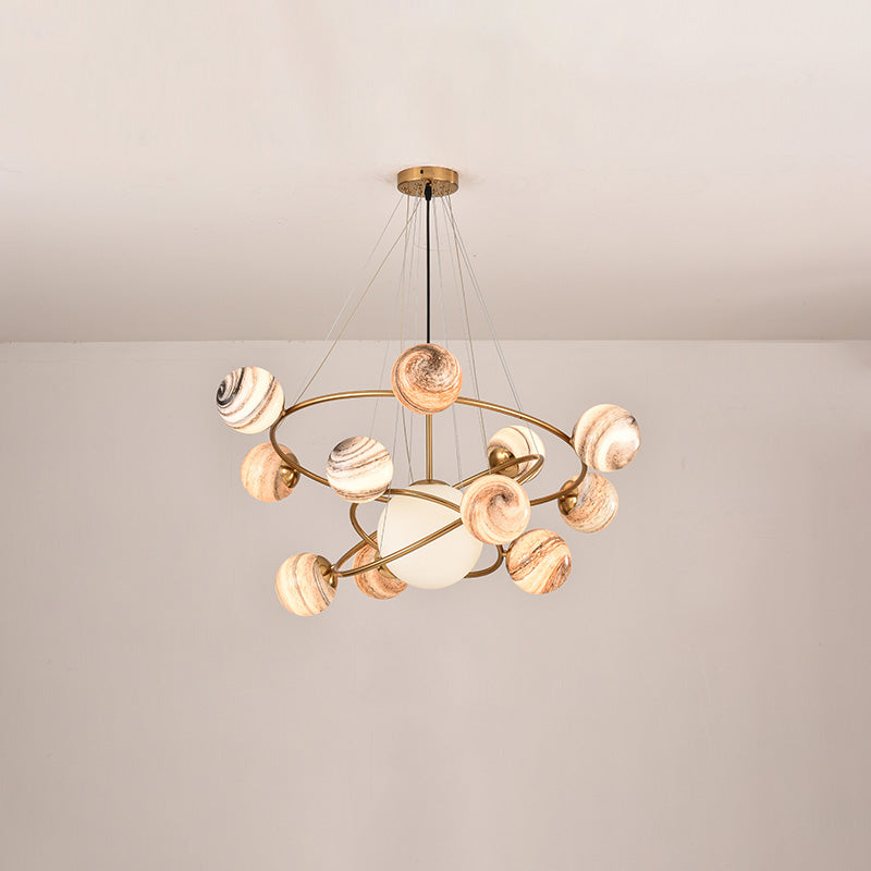 Lunaris Orbit Glass Chandelier - LM1099 - Lumora