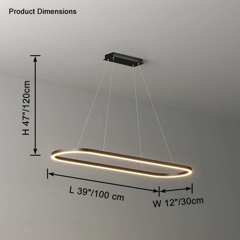 Luxury Modern Minimalist LED Linear Pendant Light - LM1078 - Lumora