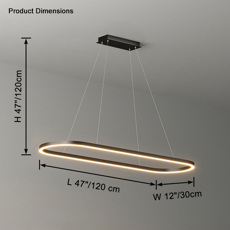 Luxury Modern Minimalist LED Linear Pendant Light - LM1078 - Lumora