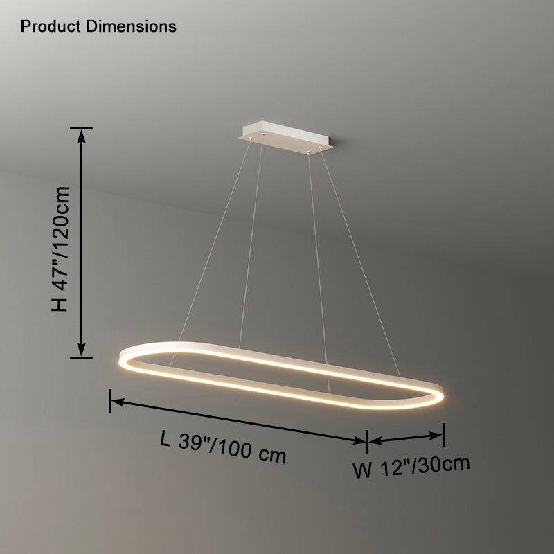 Luxury Modern Minimalist LED Linear Pendant Light - LM1078 - Lumora