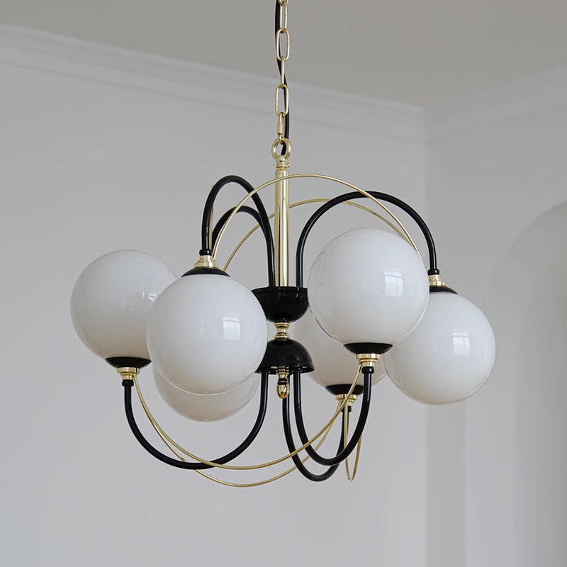 French Retro Art Deco Globe Chandelier - LM1107 - Lumora