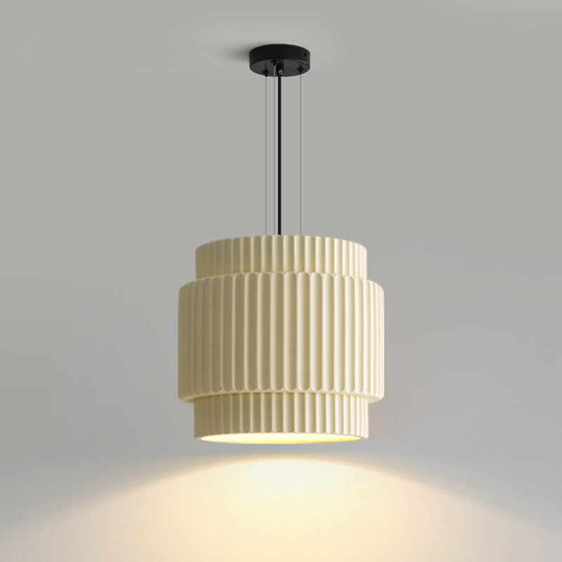 Modern Ribbed Resin Pendant Light - LM1105 - Lumora