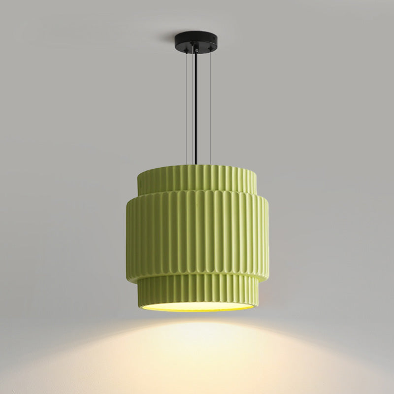 Modern Ribbed Resin Pendant Light - LM1105 - Lumora