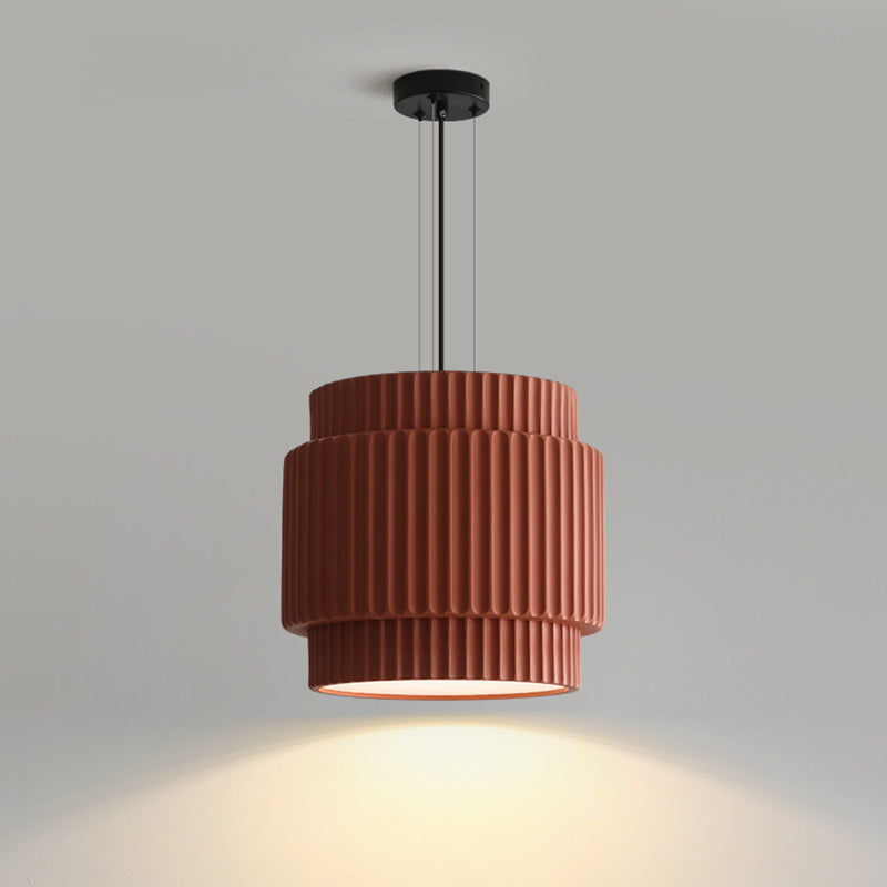 Modern Ribbed Resin Pendant Light - LM1105 - Lumora