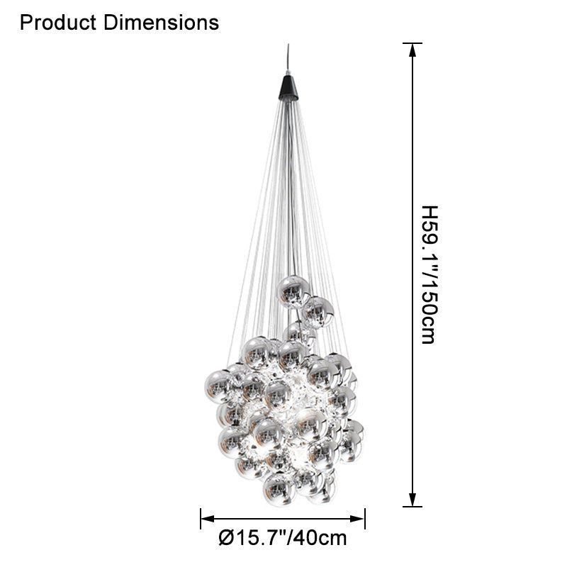 Aurora Sphere Cluster Chandelier - LM1103 - Lumora