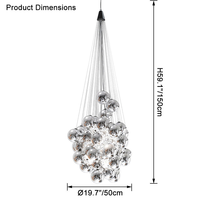 Aurora Sphere Cluster Chandelier - LM1103 - Lumora