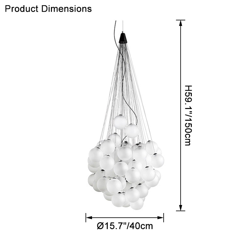 Aurora Sphere Cluster Chandelier - LM1103 - Lumora
