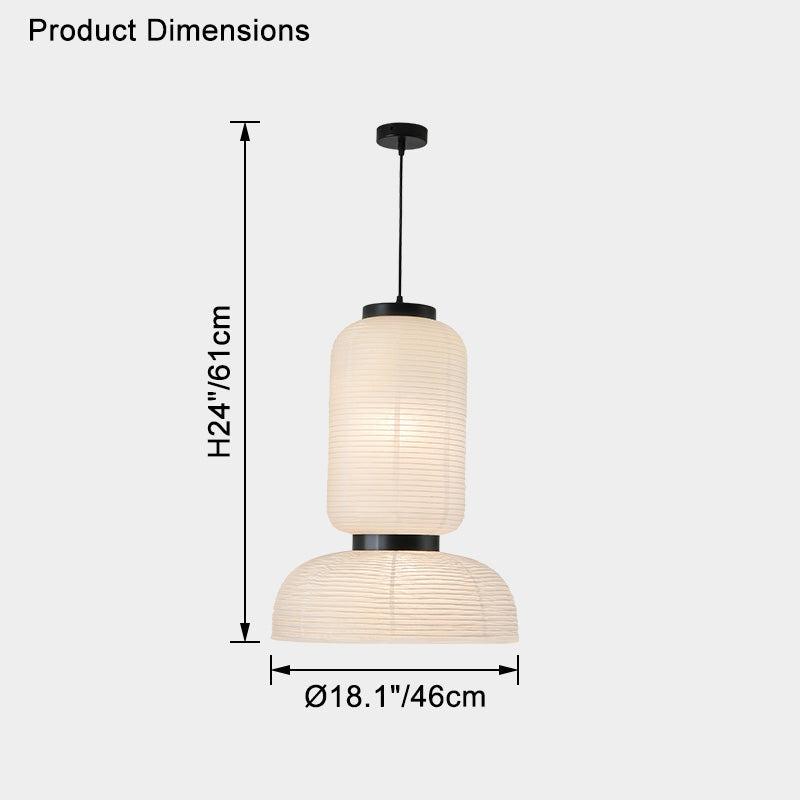 Kyoto White Paper Pendant Light - LM1102 - Lumora