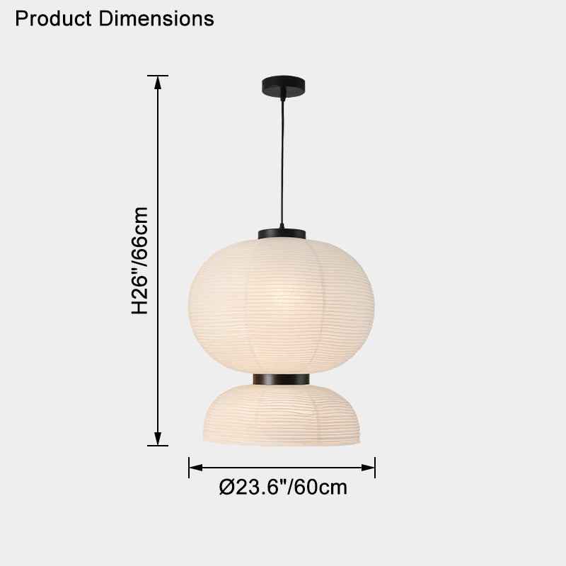 Kyoto White Paper Pendant Light - LM1102 - Lumora
