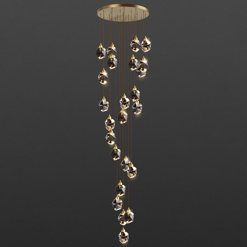 Cascading Crystal Pendant Chandelier-LM1040 - Lumora