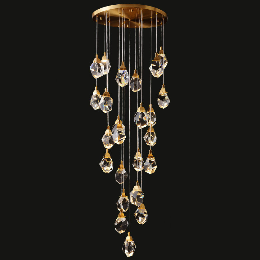Cascading Crystal Pendant Chandelier-LM1040 - Lumora