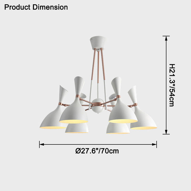 Modern Nordic Black & Gold Chandelier - LM1109 - Lumora