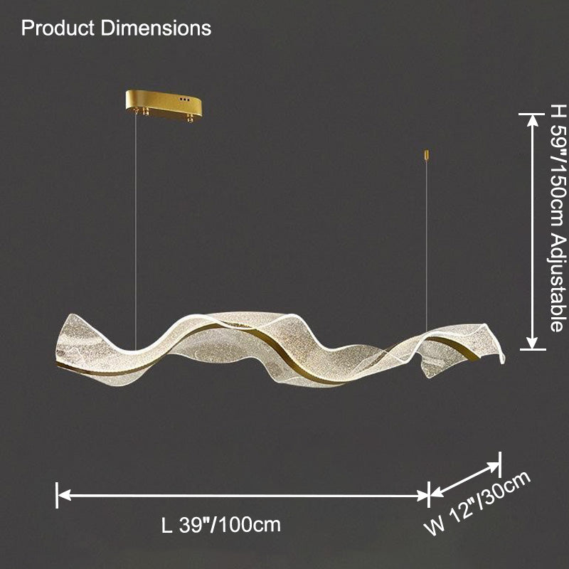 Gold LED Linear Chandelier - LM1116
