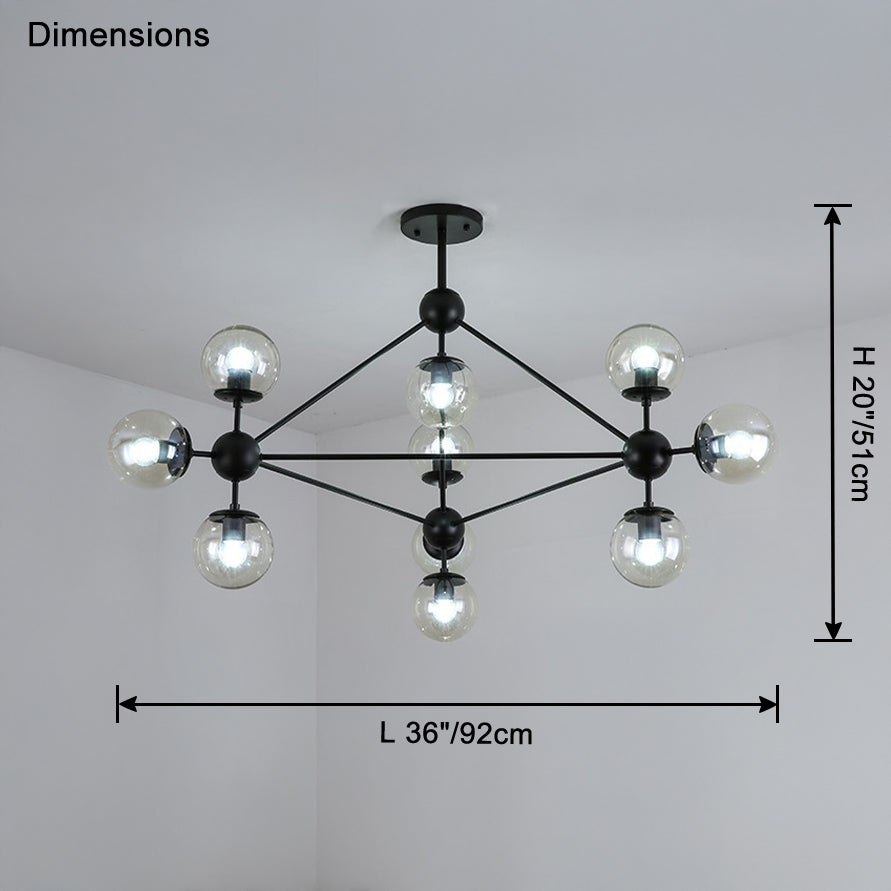 Sputnik Sphere Chandelier-LM1041 - Lumora