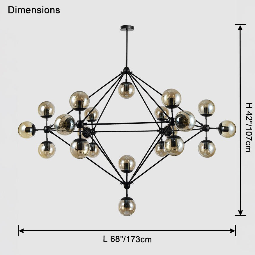 Sputnik Sphere Chandelier-LM1041 - Lumora