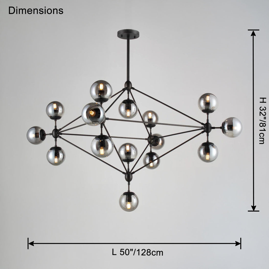 Sputnik Sphere Chandelier-LM1041 - Lumora
