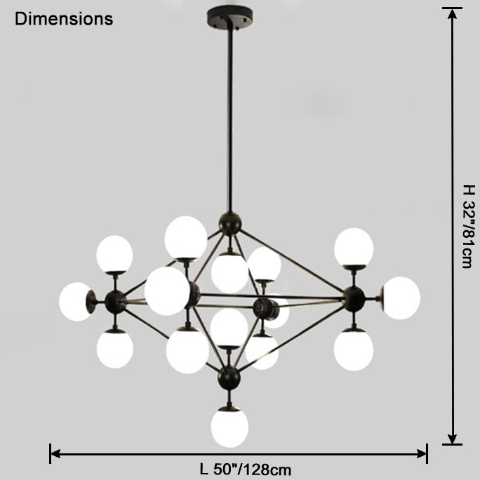 Sputnik Sphere Chandelier-LM1041 - Lumora