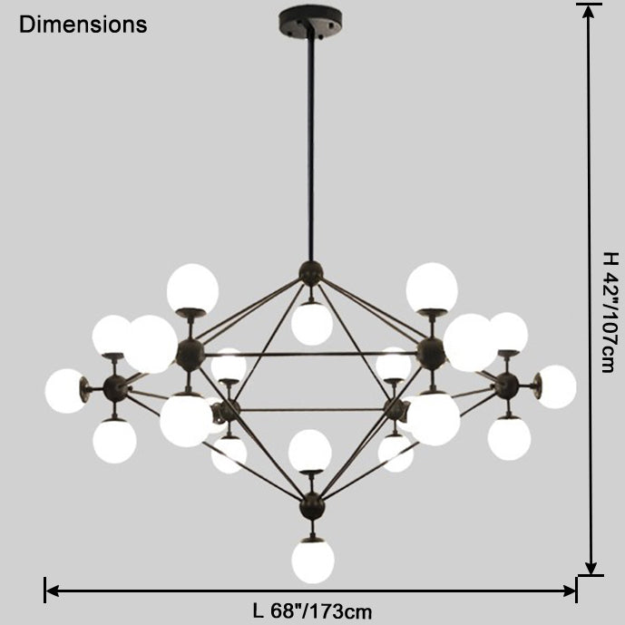 Sputnik Sphere Chandelier-LM1041 - Lumora