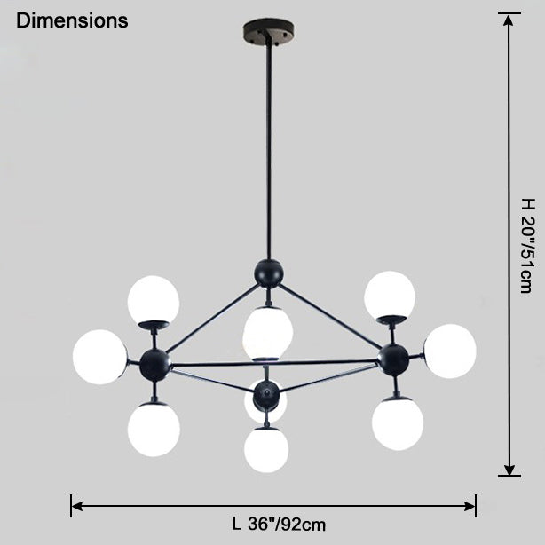 Sputnik Sphere Chandelier-LM1041 - Lumora