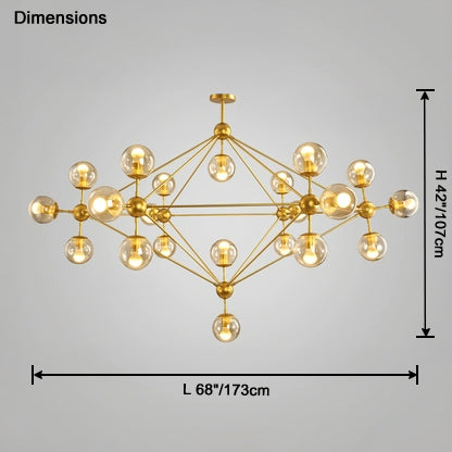 Sputnik Sphere Chandelier-LM1041 - Lumora