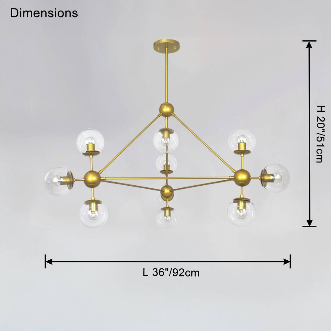 Sputnik Sphere Chandelier-LM1041 - Lumora