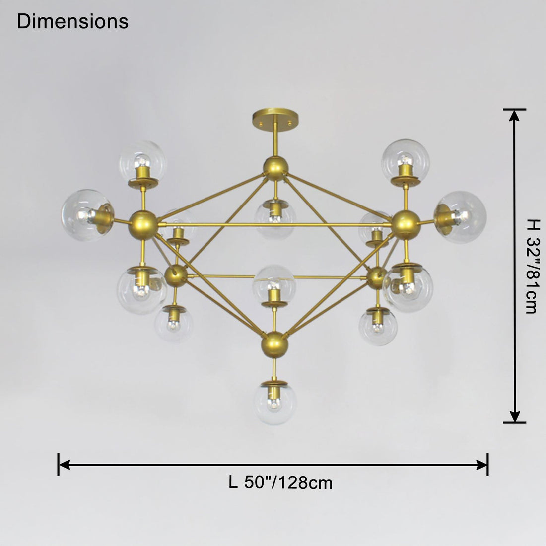 Sputnik Sphere Chandelier-LM1041 - Lumora