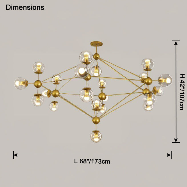 Sputnik Sphere Chandelier-LM1041 - Lumora