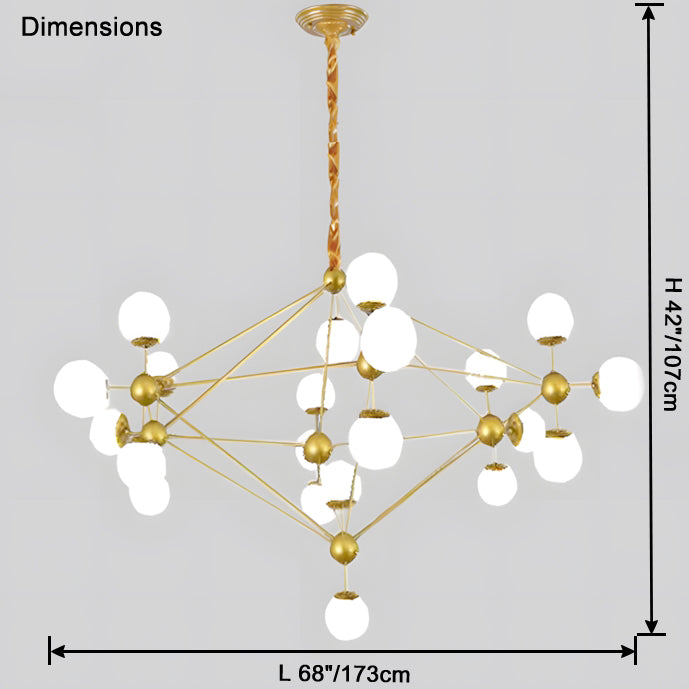 Sputnik Sphere Chandelier-LM1041 - Lumora