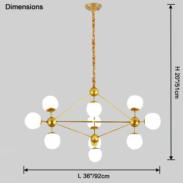 Sputnik Sphere Chandelier-LM1041 - Lumora