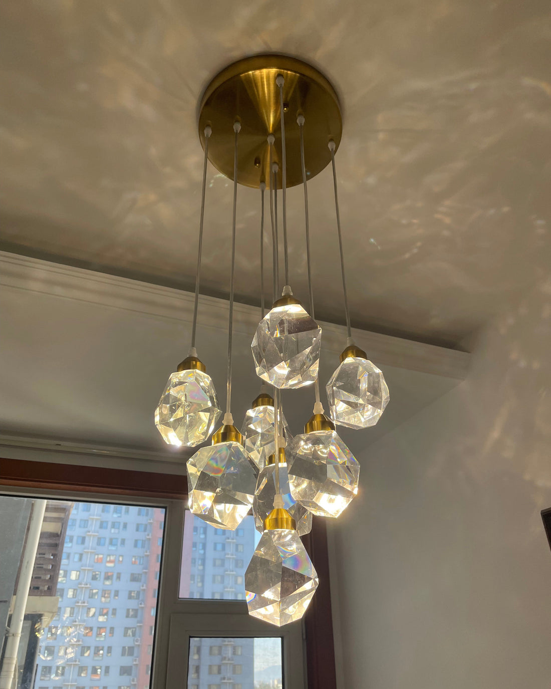 Cascading Crystal Pendant Chandelier-LM1040 - Lumora