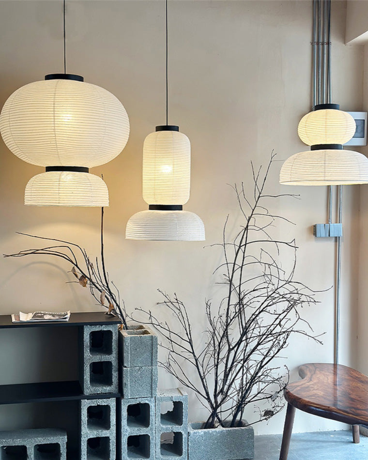 Kyoto White Paper Pendant Light - LM1102 - Lumora